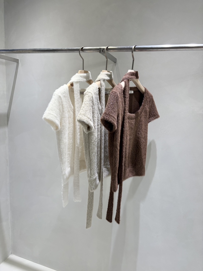 TOO HOT東大門㊣直郵女裝新款職業針織衫羊毛緊身安哥拉含脖帶TOO HOT針織衫