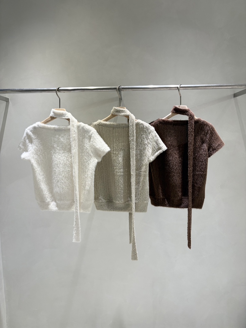 TOO HOT東大門㊣直郵女裝新款職業針織衫羊毛緊身安哥拉含脖帶TOO HOT針織衫