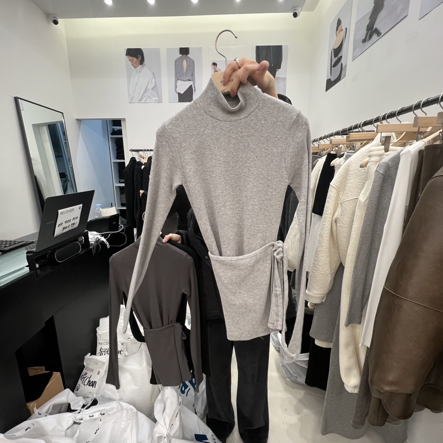 RECOVER韓國直郵㊣女士新品時尚真品推薦人氣25秋冬長袖T恤RECOVER/MOMENT長袖T恤圖色1