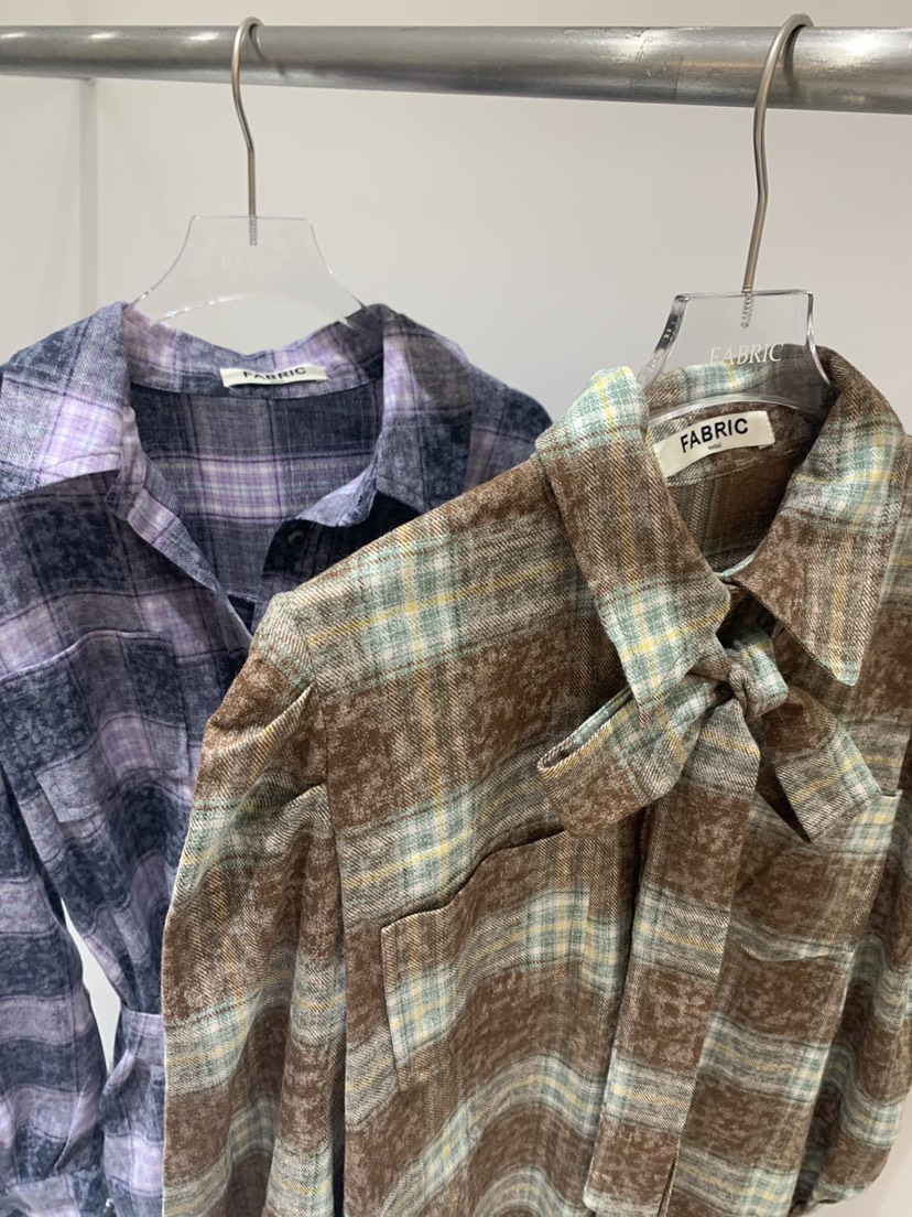 FABRIC東大門㊣直郵女裝新款25秋冬時尚熱賣人氣連衣裙格子FABRIC連衣裙