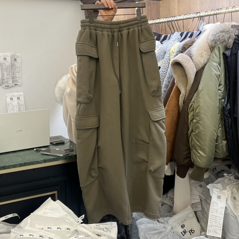 VIRKIN東大門㊣直郵女裝新品推薦時尚25秋冬職業休閑褲加絨VIRKIN休閑褲圖色3