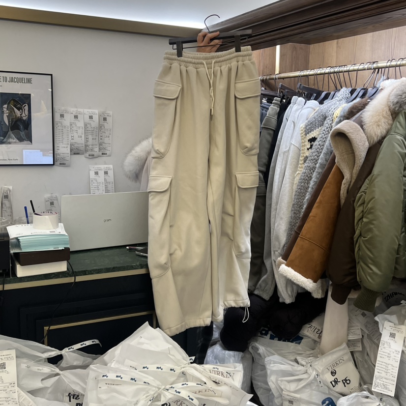 VIRKIN東大門㊣直郵女裝新品推薦時尚25秋冬職業休閑褲加絨VIRKIN休閑褲圖色4