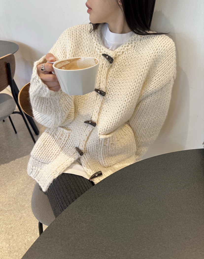 NYLON東大門㊣實拍女裝新品人氣職業休閑推薦針織衫手工開衫NYLON針織衫