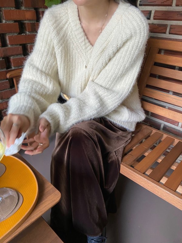 NYLON東大門㊣實拍女裝新品推薦熱賣時尚真品25秋冬職業針織衫NYLON針織衫