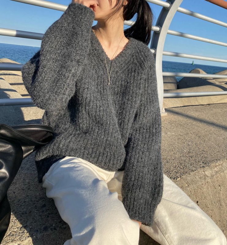 NYLON東大門㊣實拍女裝新品推薦熱賣時尚真品25秋冬職業針織衫NYLON針織衫