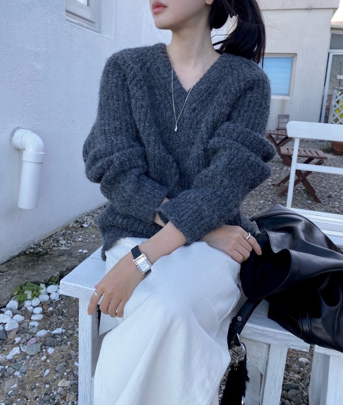 NYLON東大門㊣實拍女裝新品推薦熱賣時尚真品25秋冬職業針織衫NYLON針織衫