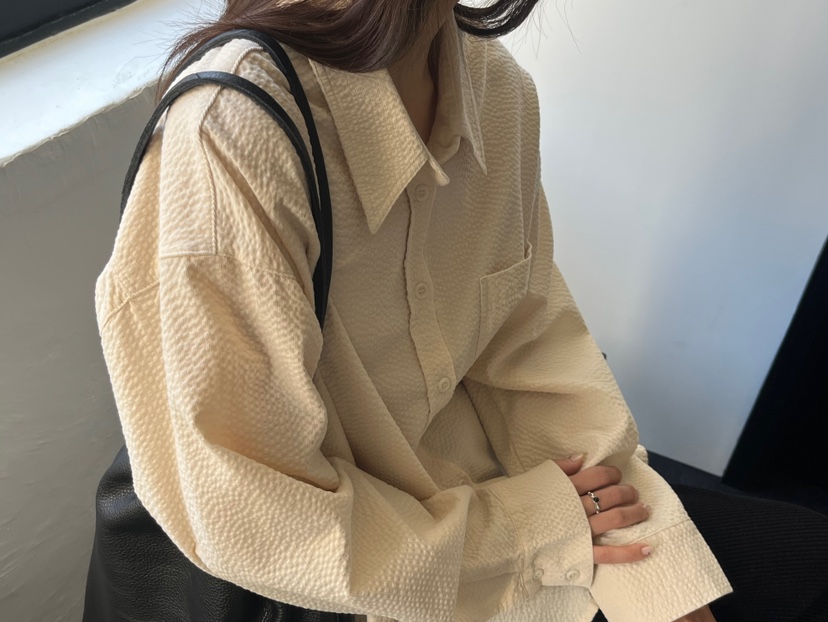 NYLON韓國代購㊣女士新款休閑推薦職業人氣真品熱賣襯衫蕾絲衫NYLON襯衫/蕾絲衫