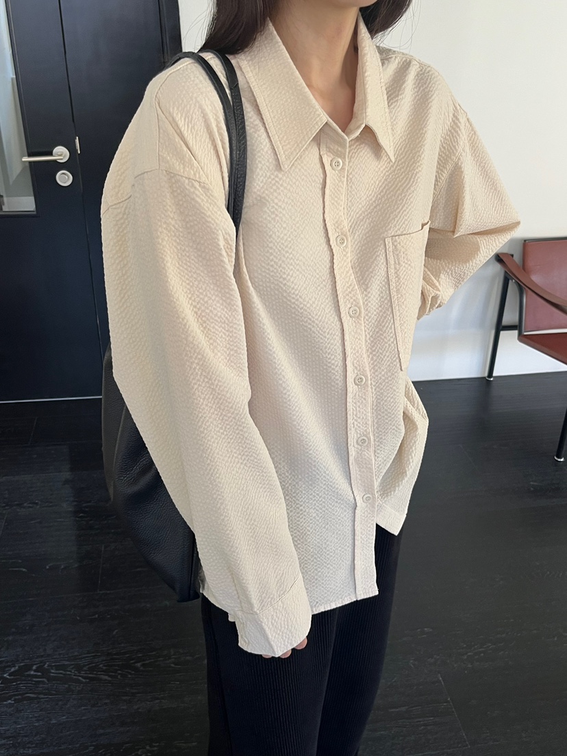 NYLON韓國代購㊣女士新款休閑推薦職業人氣真品熱賣襯衫蕾絲衫NYLON襯衫/蕾絲衫