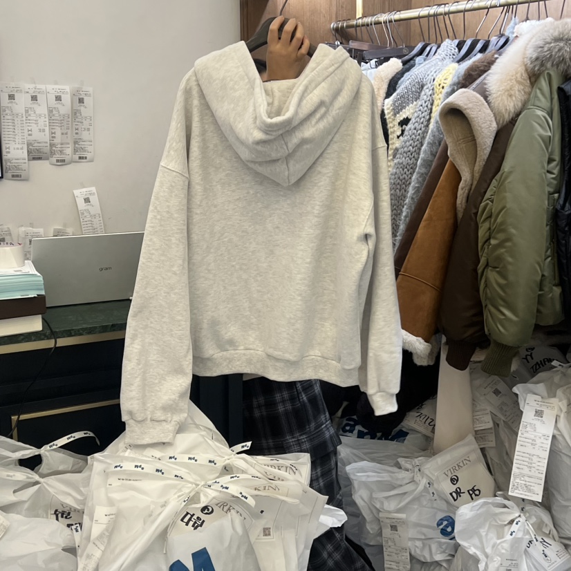 VIRKIN東大門㊣實拍女裝新款25秋冬時尚人氣職業真品衛衣加絨VIRKIN衛衣