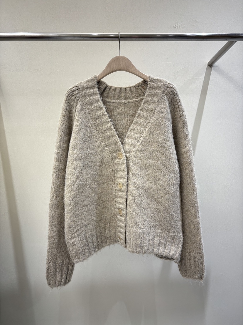 MABE韓國直郵㊣女裝新品25秋冬推薦休閑真品熱賣針織衫開襟衫MABE針織衫圖色2