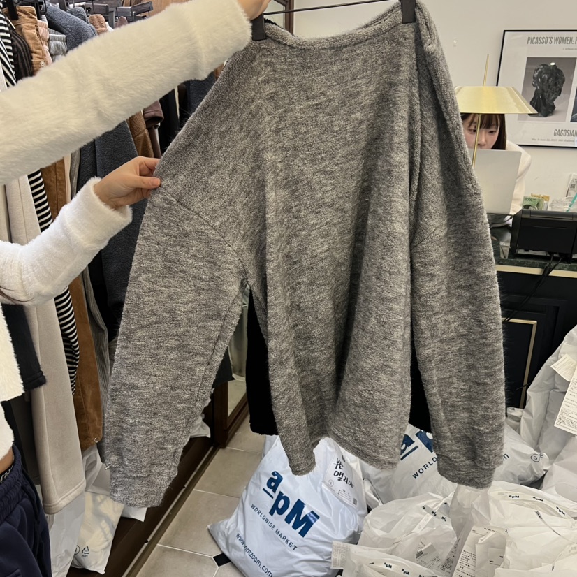 VIRKIN東大門㊣直郵女士新品休閑25秋冬熱賣職業推薦長袖T恤VIRKIN長袖T恤圖色3