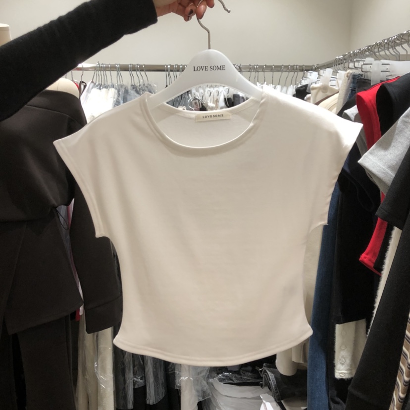 LOVE SOME韓國代購㊣女士新款職業時尚25秋冬推薦人氣熱賣T恤LOVE SOMET恤圖色1
