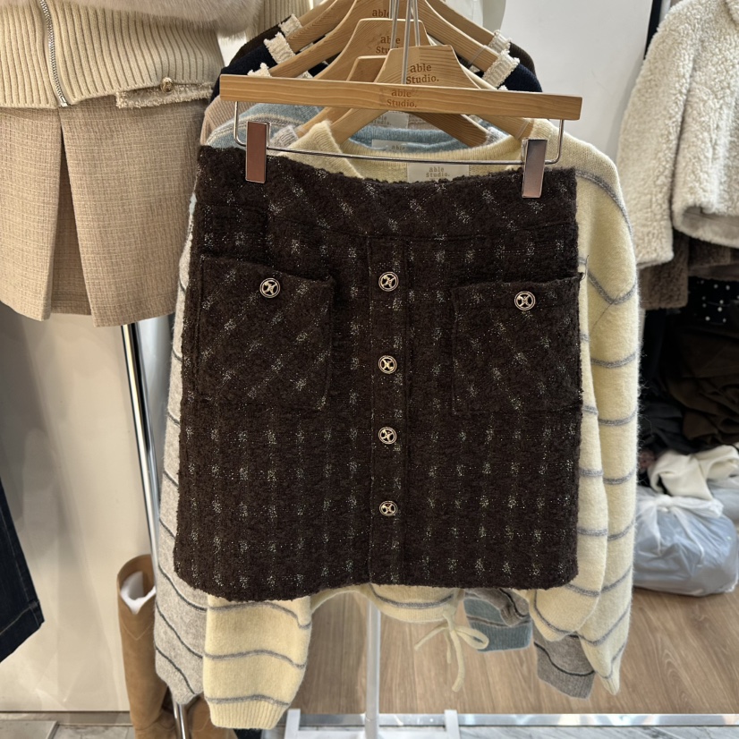 ABLESTUDIO東大門㊣直郵女裝新款時尚推薦人氣職業休閑短裙ABLESTUDIO短裙圖色2