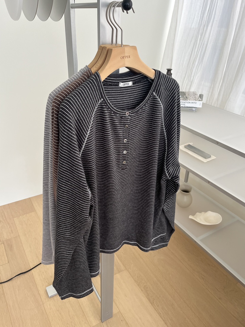 NYLON東大門㊣直郵女士新品真品職業推薦25秋冬時尚長袖T恤NYLON長袖T恤