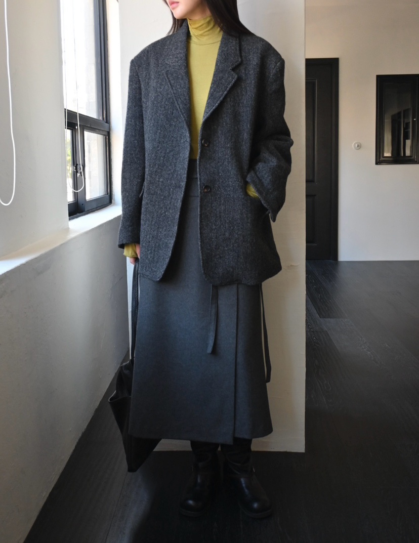 NYLON東大門㊣直郵女裝新款人氣休閑25秋冬熱賣職業夾克羊毛NYLON夾克