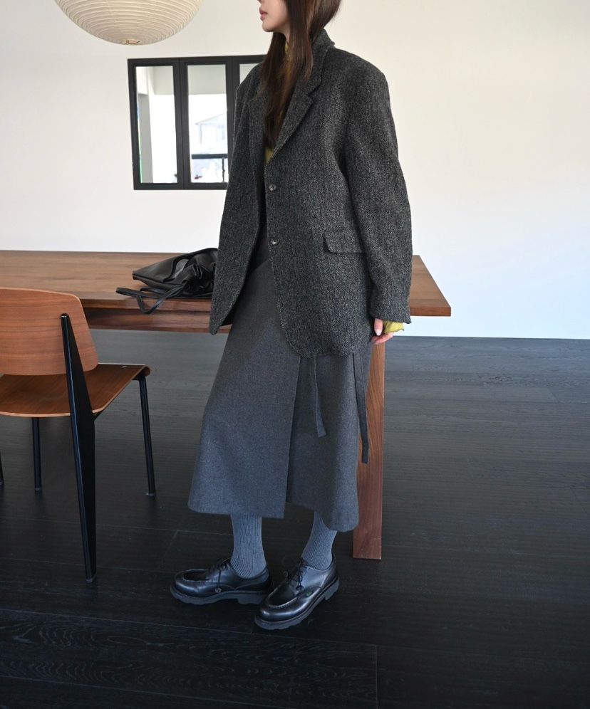 NYLON東大門㊣直郵女裝新款人氣休閑25秋冬熱賣職業夾克羊毛NYLON夾克