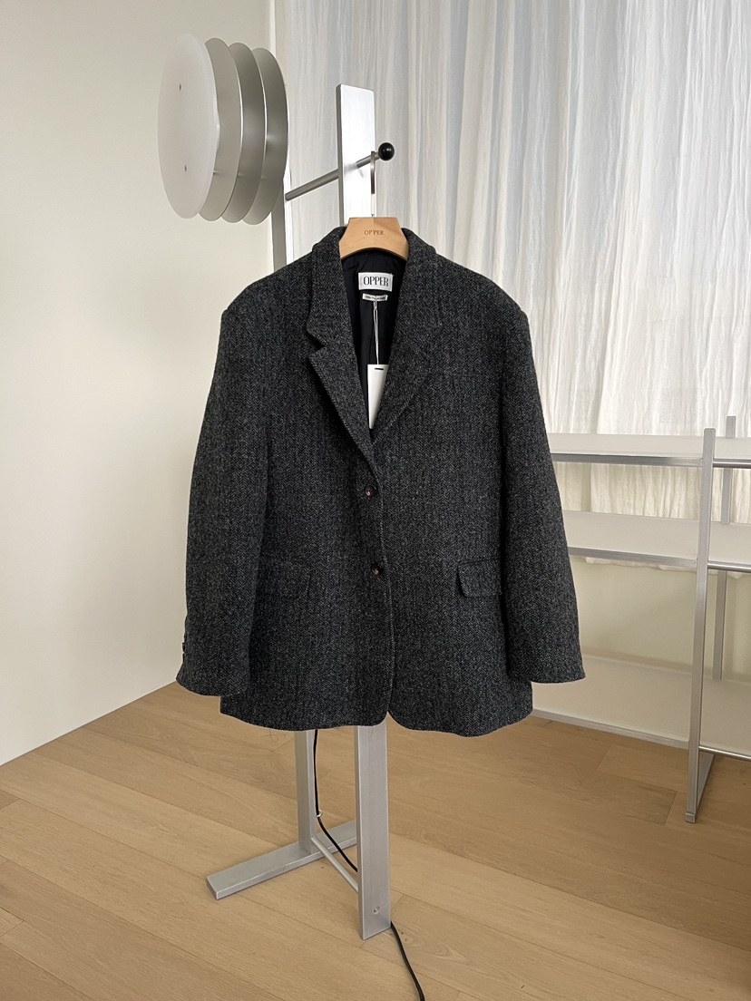 NYLON東大門㊣直郵女裝新款人氣休閑25秋冬熱賣職業夾克羊毛NYLON夾克圖色2