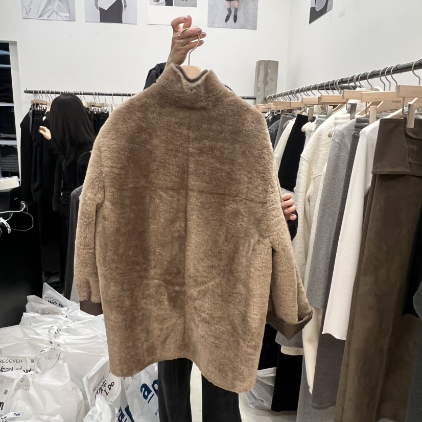 RECOVER韓國直郵㊣女士新款時尚休閑真品人氣25秋冬中長款大衣RECOVER/MOMENT中長款大衣