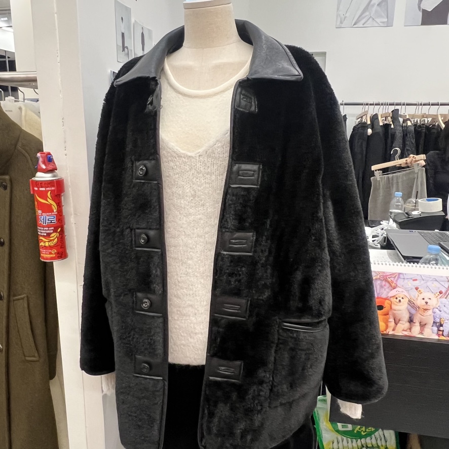 RECOVER韓國直郵㊣女士新款時尚休閑真品人氣25秋冬中長款大衣RECOVER/MOMENT中長款大衣圖色3