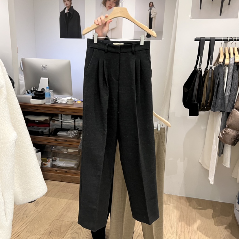 OURIN東大門㊣代購女士新款真品休閑25秋冬熱賣推薦人氣休閑褲OURIN休閑褲圖色1