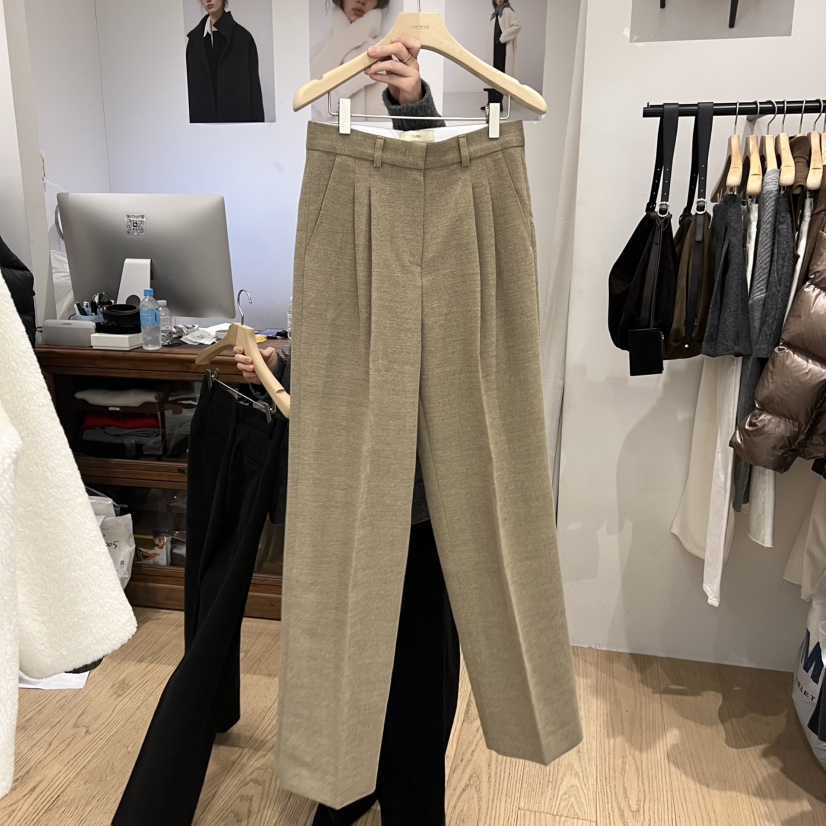 OURIN東大門㊣代購女士新款真品休閑25秋冬熱賣推薦人氣休閑褲OURIN休閑褲圖色2