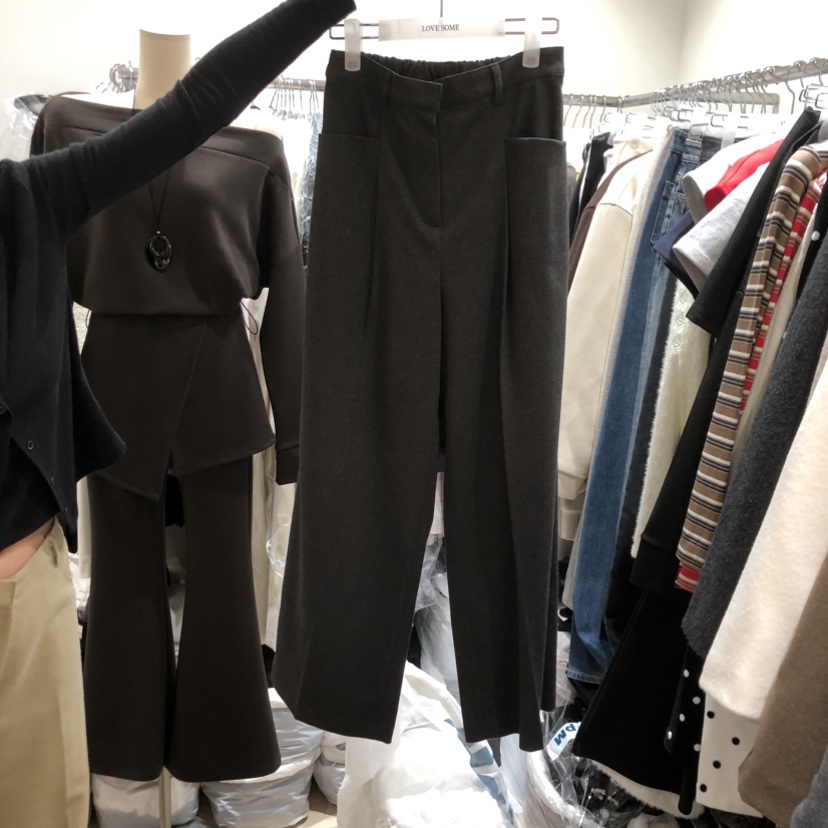 LOVE SOME韓國代購㊣女裝新款職業時尚25秋冬人氣熱賣休閑褲LOVE SOME休閑褲圖色2