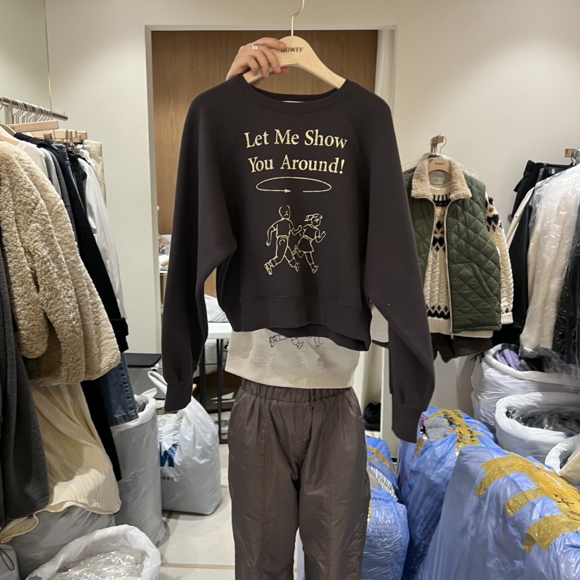 HOWFF韓國代購㊣女士新品熱賣人氣休閑職業真品25秋冬衛衣加絨HOWFF衛衣圖色2