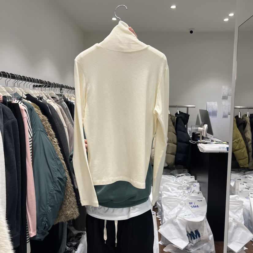 GABRIELLE韓國直郵㊣女士新款25秋冬真品熱賣人氣長袖T恤高領GABRIELLE長袖T恤