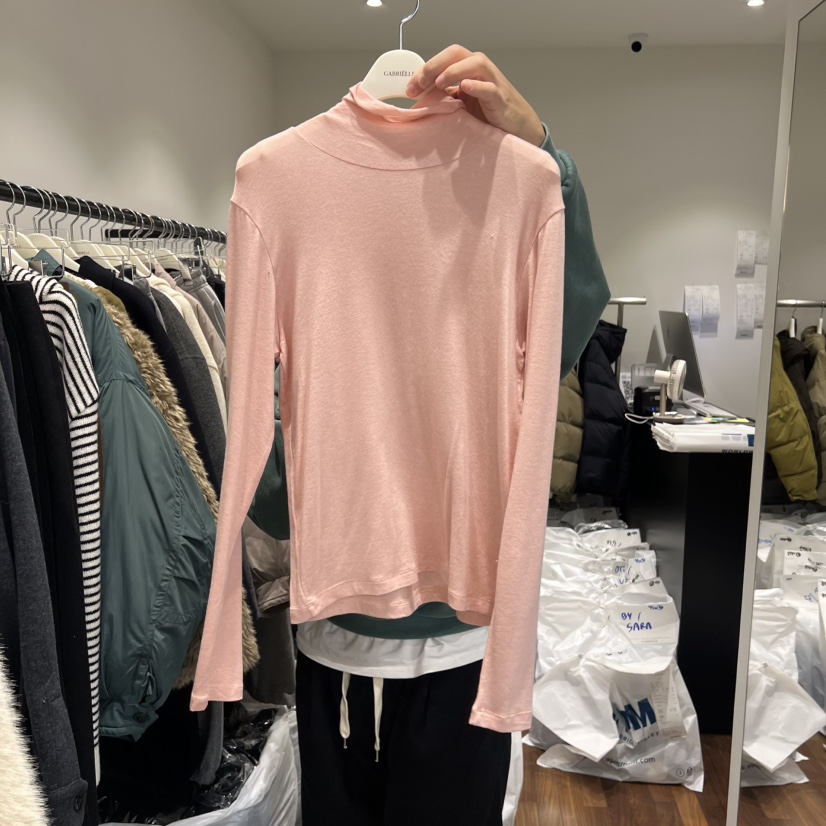GABRIELLE韓國直郵㊣女士新款25秋冬真品熱賣人氣長袖T恤高領GABRIELLE長袖T恤圖色3