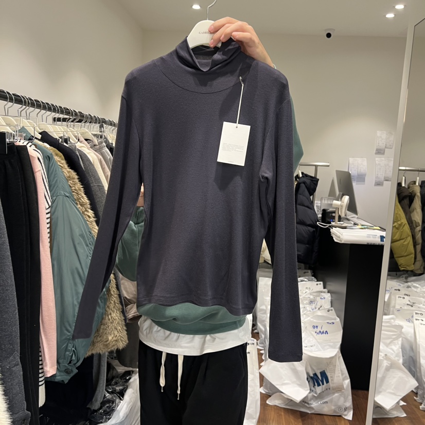 GABRIELLE韓國直郵㊣女士新款25秋冬真品熱賣人氣長袖T恤高領GABRIELLE長袖T恤圖色4