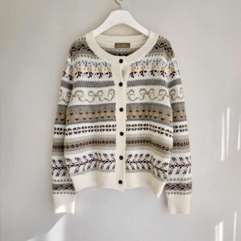 LA BLOOM東大門㊣直郵女士新款時尚推薦人氣職業針織衫開衫La Bloom針織衫圖色1