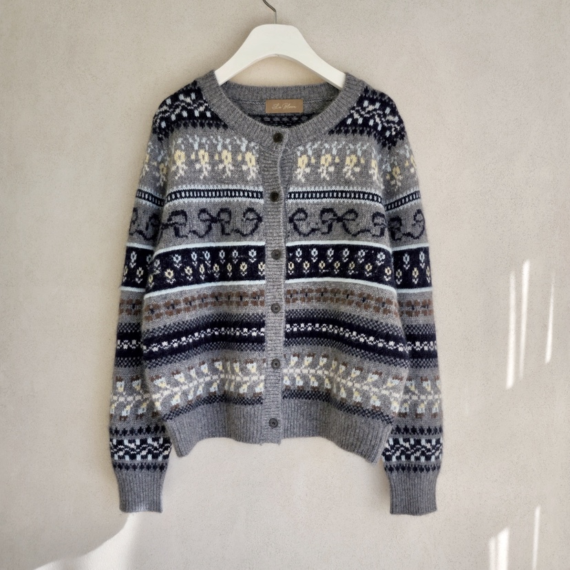 LA BLOOM東大門㊣直郵女士新款時尚推薦人氣職業針織衫開衫La Bloom針織衫圖色2