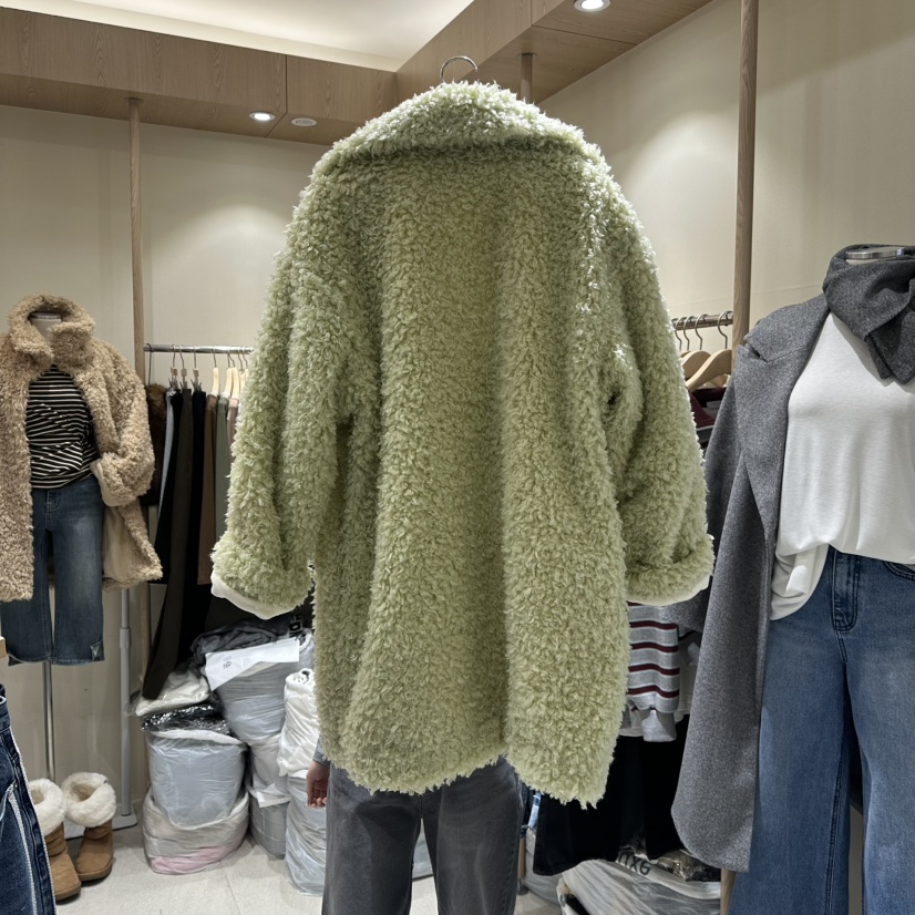 VINTAGE VIBE韓國代購㊣女裝新款25秋冬熱賣職業中長款大衣VINTAGE VIBE中長款大衣