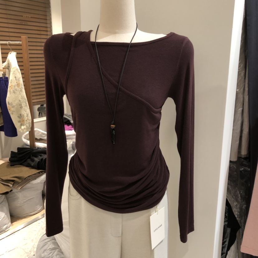 LOVE SOME東大門㊣代購女士新款人氣25秋冬真品時尚長袖T恤LOVE SOME長袖T恤圖色1