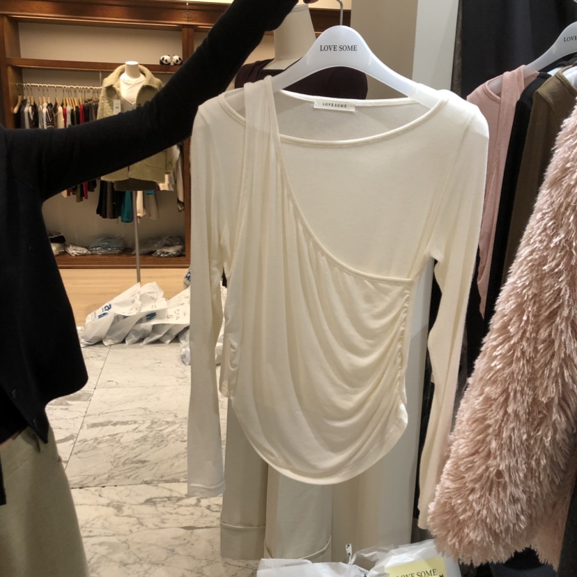 LOVE SOME東大門㊣代購女士新款人氣25秋冬真品時尚長袖T恤LOVE SOME長袖T恤圖色4