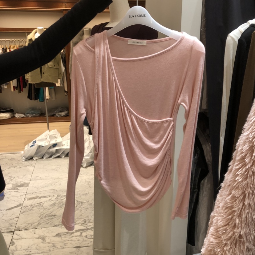 LOVE SOME東大門㊣代購女士新款人氣25秋冬真品時尚長袖T恤LOVE SOME長袖T恤圖色5