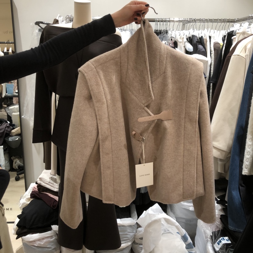 LOVE SOME東大門㊣直郵女裝新款推薦時尚休閑職業夾克羊毛LOVE SOME夾克圖色2