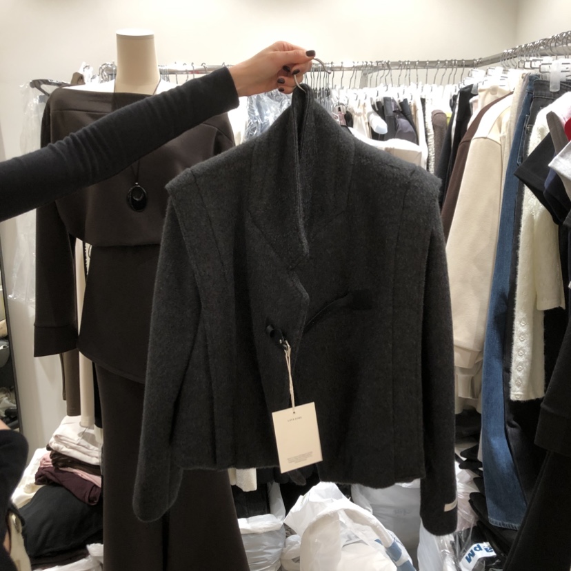 LOVE SOME東大門㊣直郵女裝新款推薦時尚休閑職業夾克羊毛LOVE SOME夾克圖色3