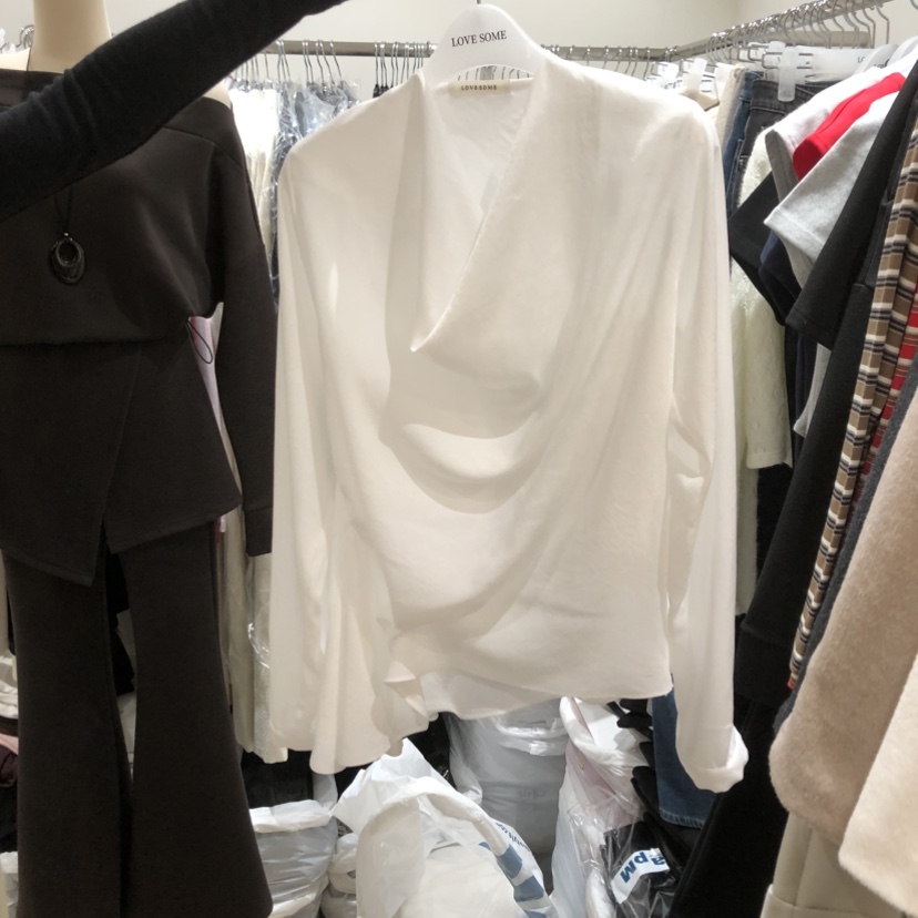 LOVE SOME東大門㊣實拍女士新品時尚職業25秋冬襯衫蕾絲衫LOVE SOME襯衫/蕾絲衫圖色1