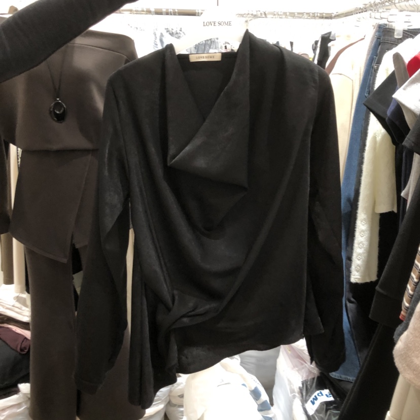 LOVE SOME東大門㊣實拍女士新品時尚職業25秋冬襯衫蕾絲衫LOVE SOME襯衫/蕾絲衫圖色3