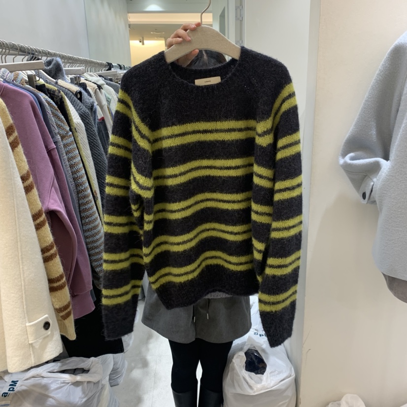 ASOME東大門㊣實拍女士新品職業推薦25秋冬熱賣休閑毛衣羊駝A.SOME毛衣圖色2