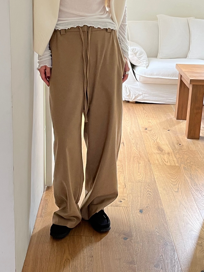 NYLON東大門㊣實拍女裝新品推薦25秋冬休閑職業時尚休閑褲羊毛NYLON休閑褲