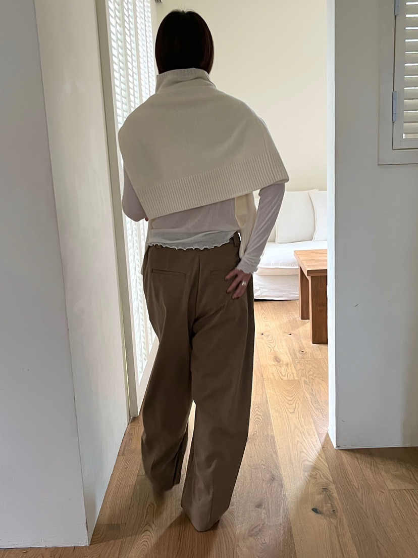 NYLON東大門㊣實拍女裝新品推薦25秋冬休閑職業時尚休閑褲羊毛NYLON休閑褲