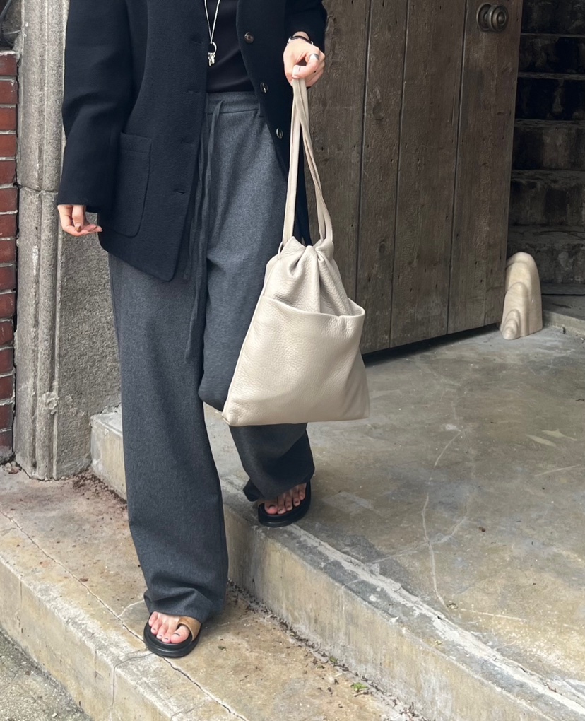 NYLON東大門㊣實拍女裝新品推薦25秋冬休閑職業時尚休閑褲羊毛NYLON休閑褲