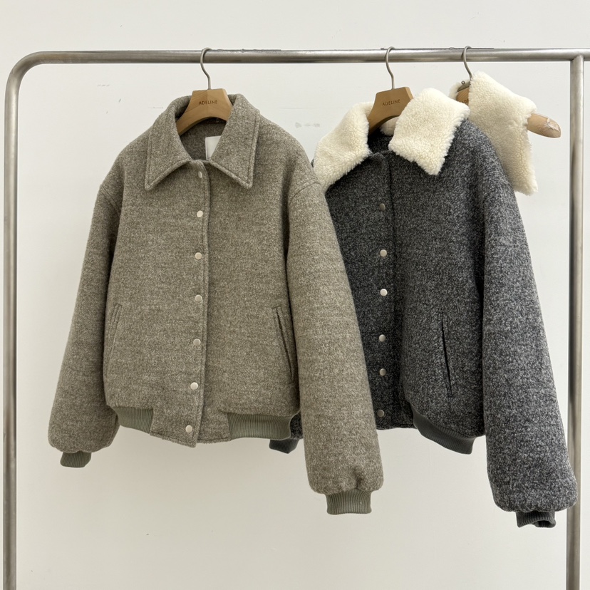 ADELINE東大門㊣實拍女士新品職業真品時尚熱賣休閑夾克羊毛ADELINE夾克