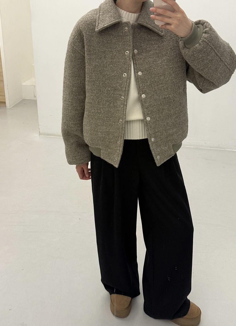 ADELINE東大門㊣實拍女士新品職業真品時尚熱賣休閑夾克羊毛ADELINE夾克