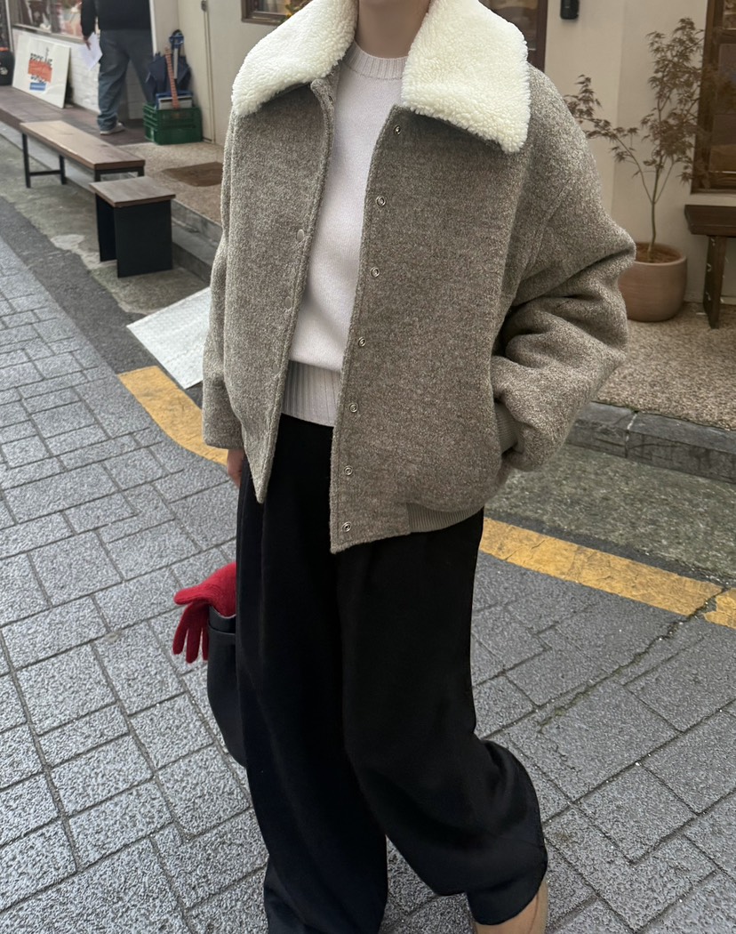 ADELINE東大門㊣實拍女士新品職業真品時尚熱賣休閑夾克羊毛ADELINE夾克