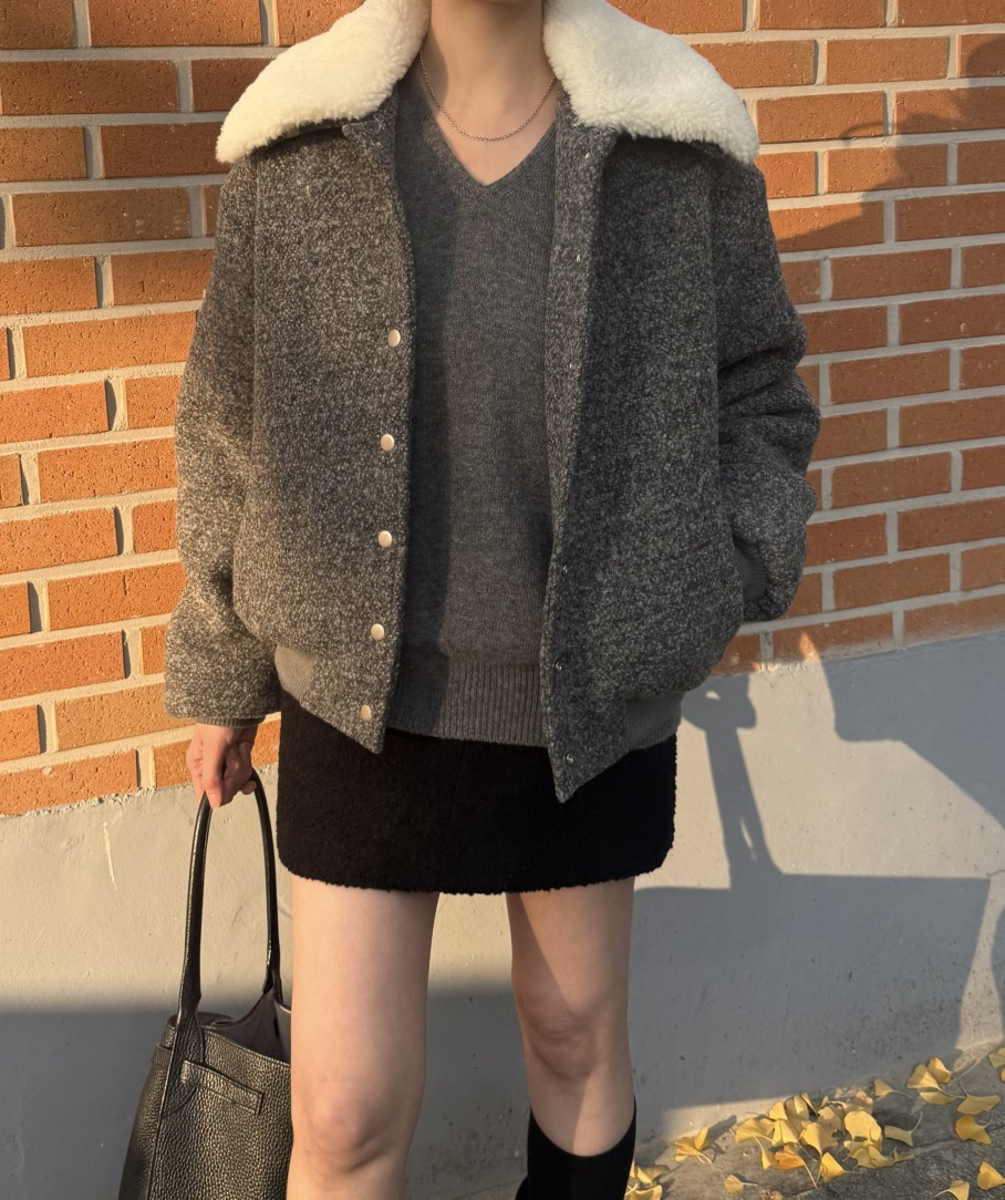 ADELINE東大門㊣實拍女士新品職業真品時尚熱賣休閑夾克羊毛ADELINE夾克