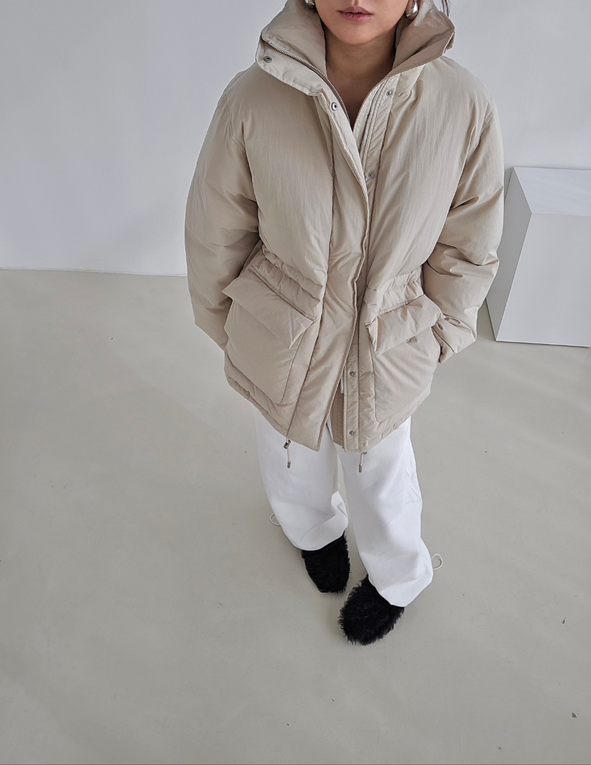 J SHOP韓國代購㊣女裝新品25秋冬休閑時尚短款羽絨服填充鵝絨J_SHOP短款羽絨服