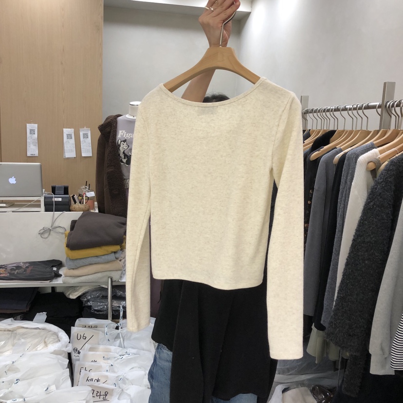 VILLABUTTON東大門㊣直郵女裝新品真品人氣休閑25秋冬長袖T恤VILLABUTTON長袖T恤